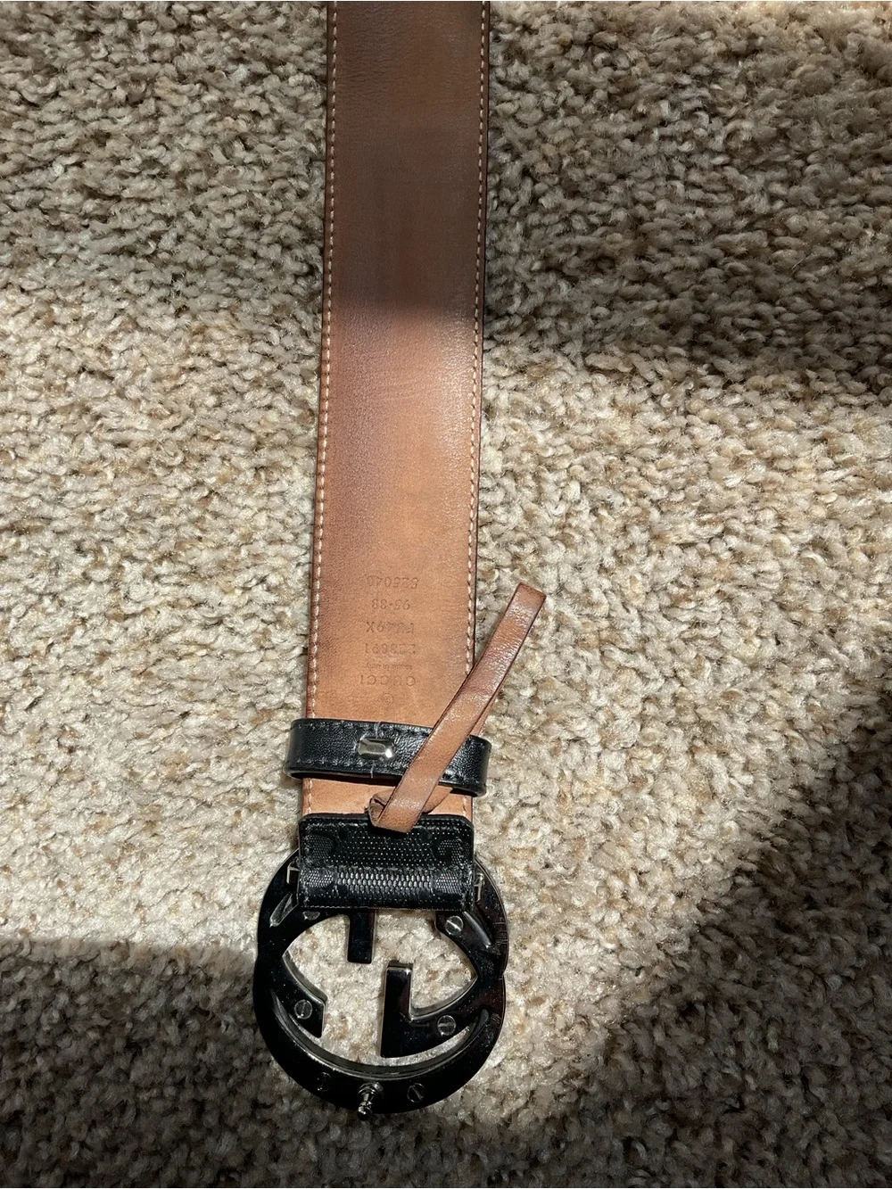 Gucci black leather